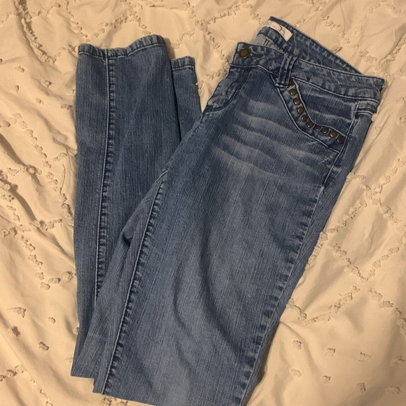 Forever21 Denim Jeans W/Pocket Accents - Picture 1 of 5